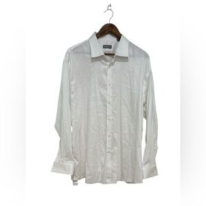 Michael Kors Regular Fit Airsoft Stretch French Cuff Dress Shirt Size XXL